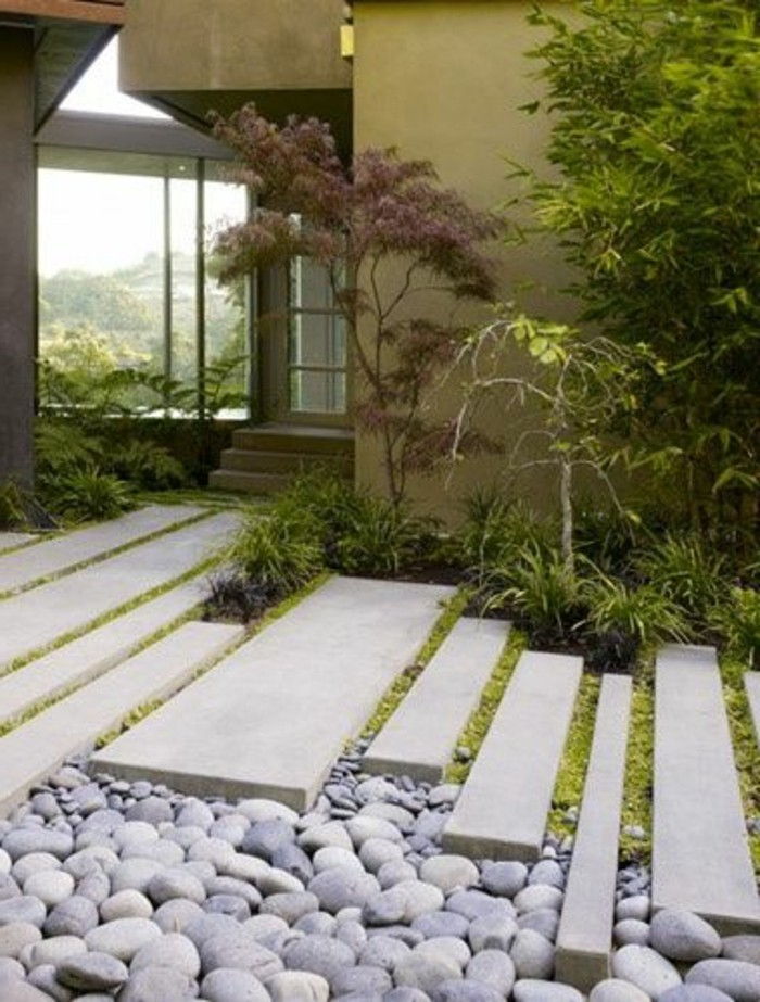 beton-podłogowe-i-kamień-nowoczesny-Gartengestaltung