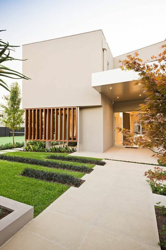 Minimalistisk betyr å utforme hagen med enkle, geometriske former