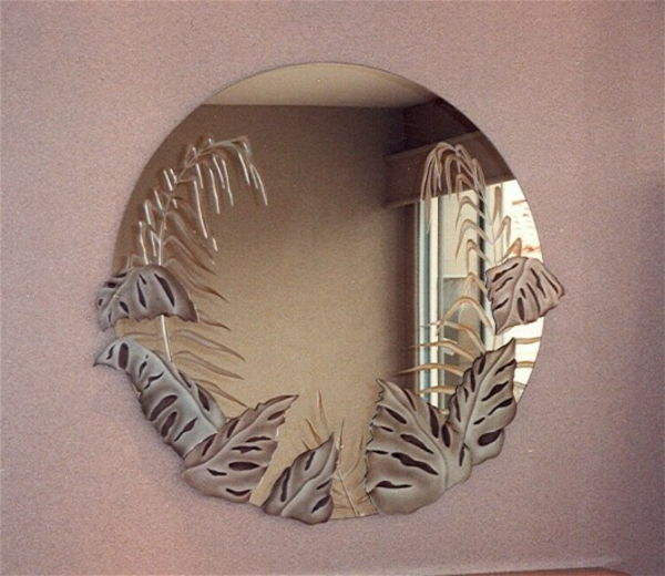 moderno ogledalo na steno Okrogla modela