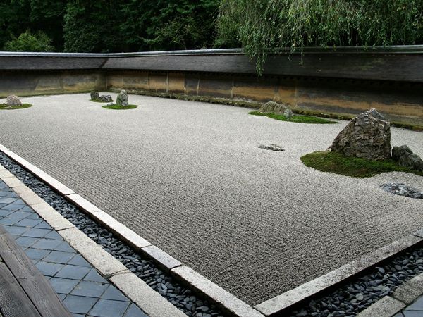 Modern rock bahçe Japon