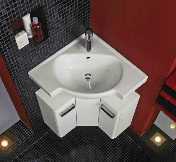 modern colț de lavoar cu dulap-baie-in-