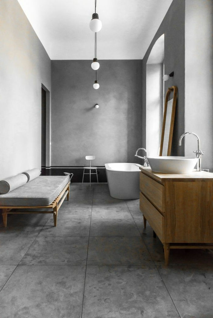 modern-bad-rumsliga-grå-väggar-eleganta minimalistisk badrumsinredning