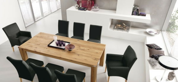 Moderné jedálenský-black-elegantné stoličky, drevené stoly
