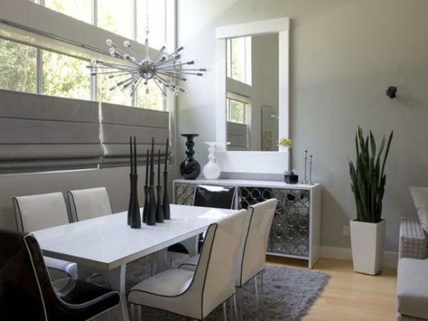 Moderné jedálenský-bielo-stoličky-cool-look