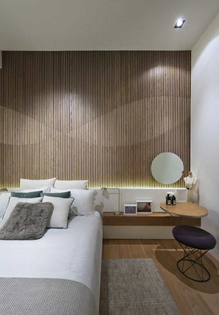 Modern yatak odalı duvar tasarım ahşap-güzel-duvarlar-yaşam-duvar tasarımı