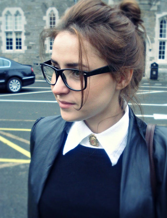 nerd-briller jente hipster-stil