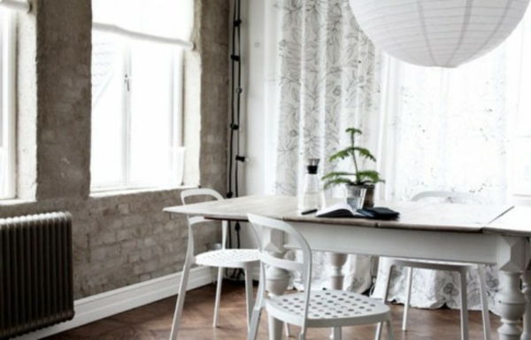 Nordic-mode in-the-izbové dizajnu krásne jedáleň