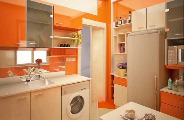 orange-kök-vägg färg-cool-look