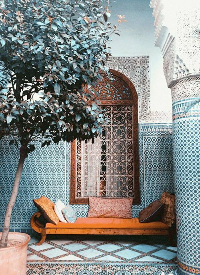 marokkanske lamper dekorasjoner for lukkede hagen orientalske stil deco puter og sofa vindu dekorasjon gitter