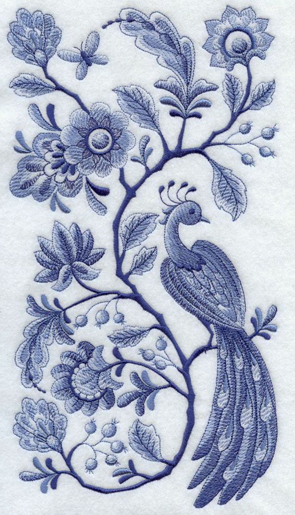 Orientalske-gardiner-blå-hvit-porselen-brodert
