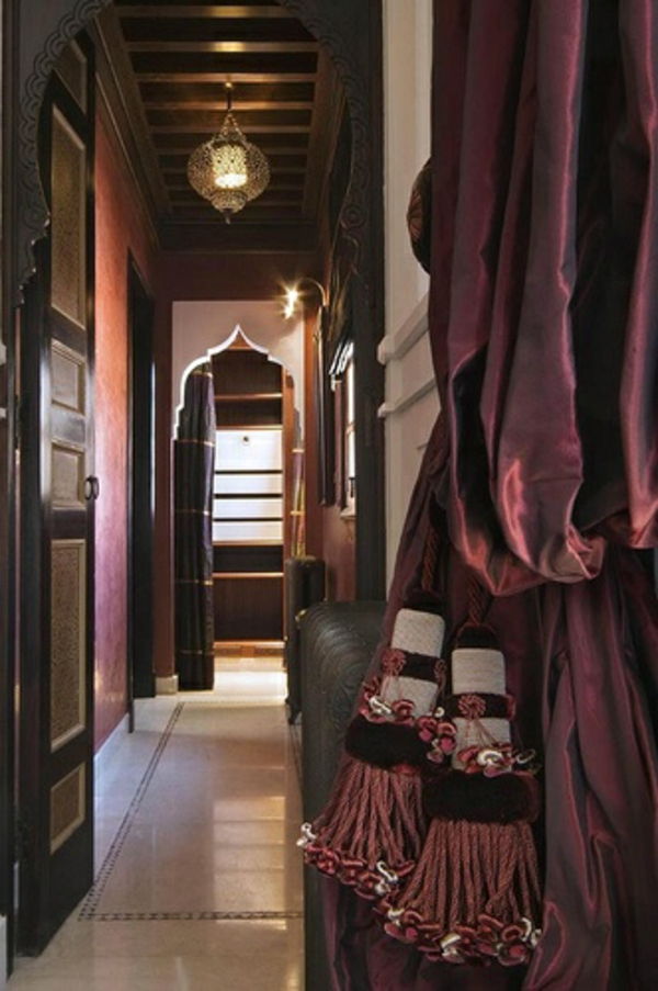 Oriental lamelách-dark-color-exotické koridor