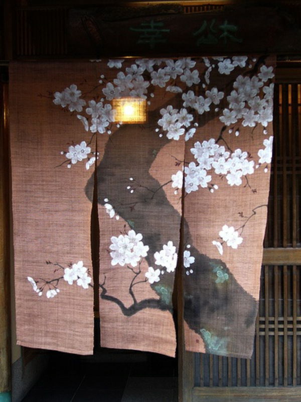 Oriental-gardin japansk Blossom blåser gjennomsiktig