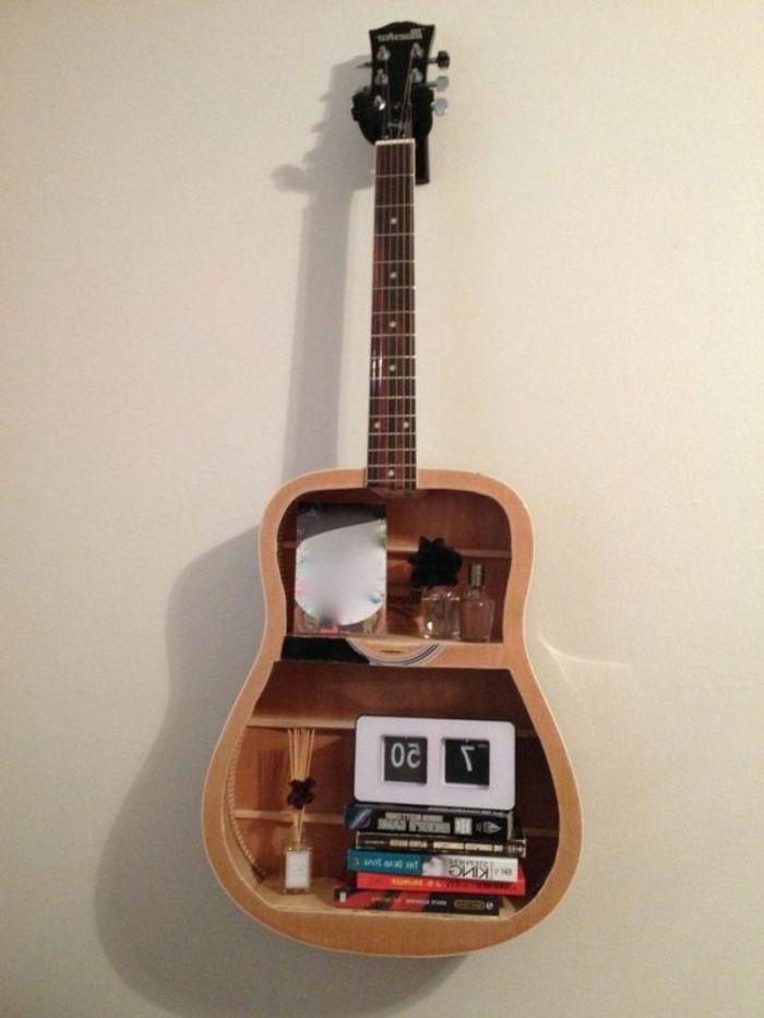 ursprungliga väggdesignmultifunktionell akustisk gitarr