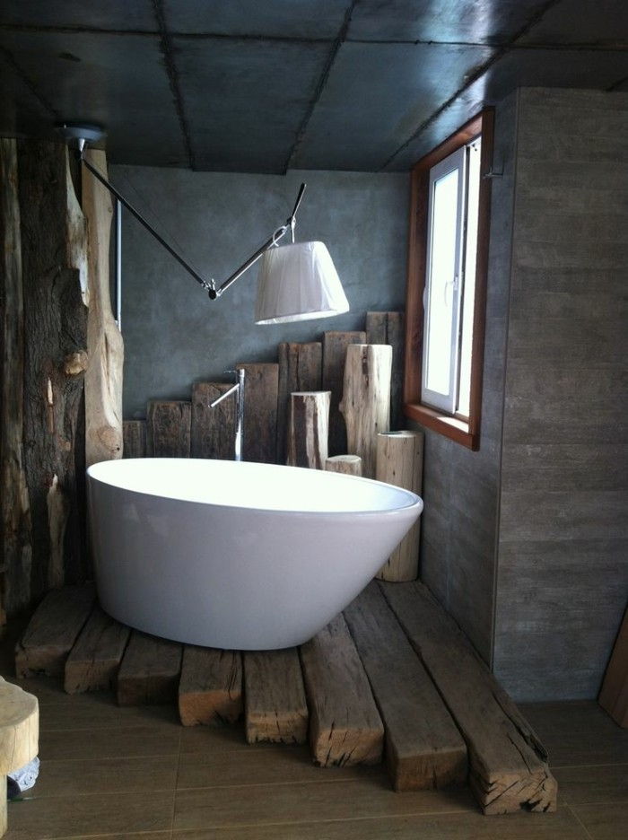 originale-bagno-idee-bella-bianco-vasca da bagno
