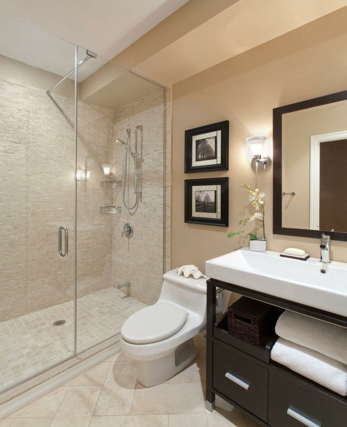 idee originali-bagno bello-cabina doccia-grande-design-con-specchio