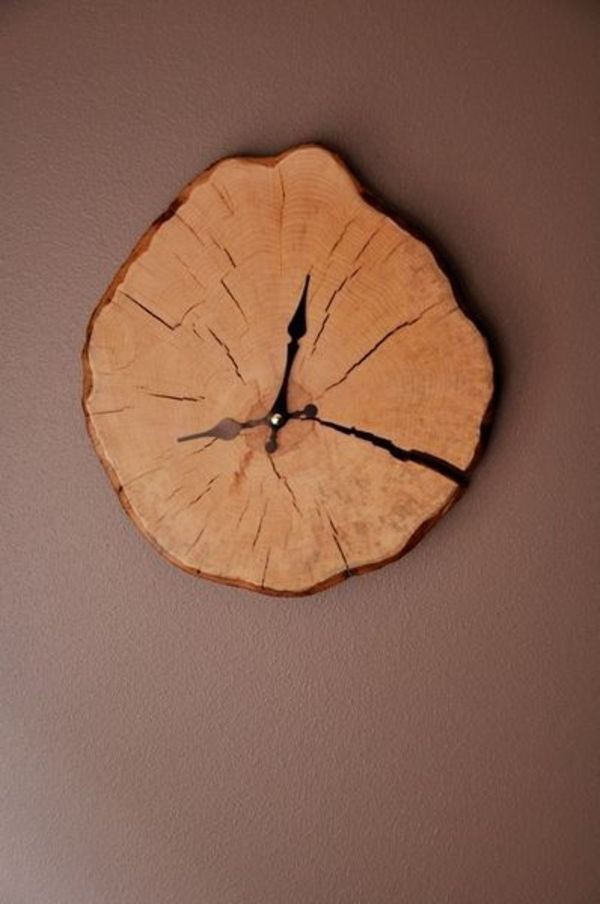 originalus-sienelę laikrodžio iš medienos-