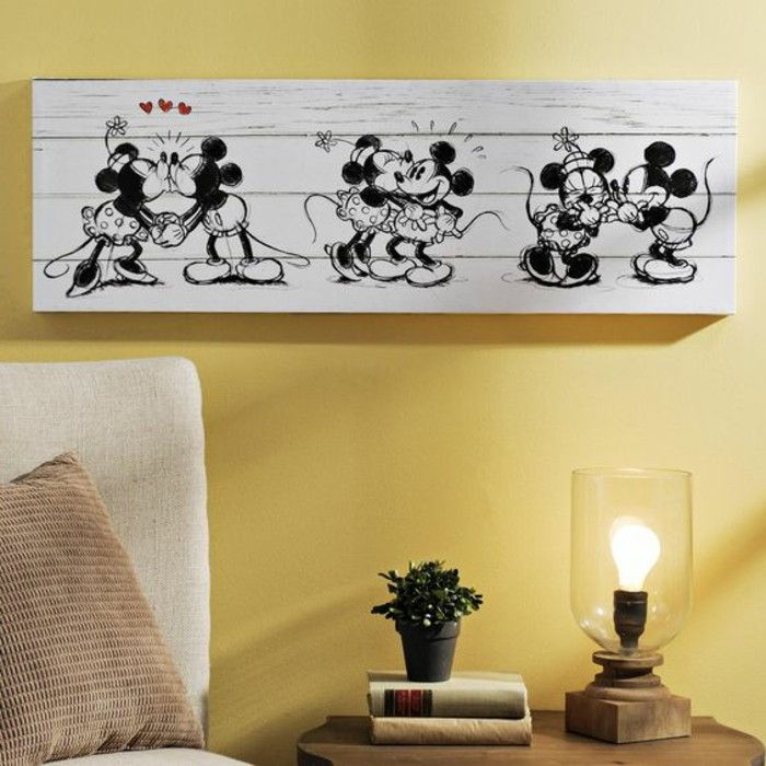 originale de imprimare panza Mickey- & amp; -Minnie Tip