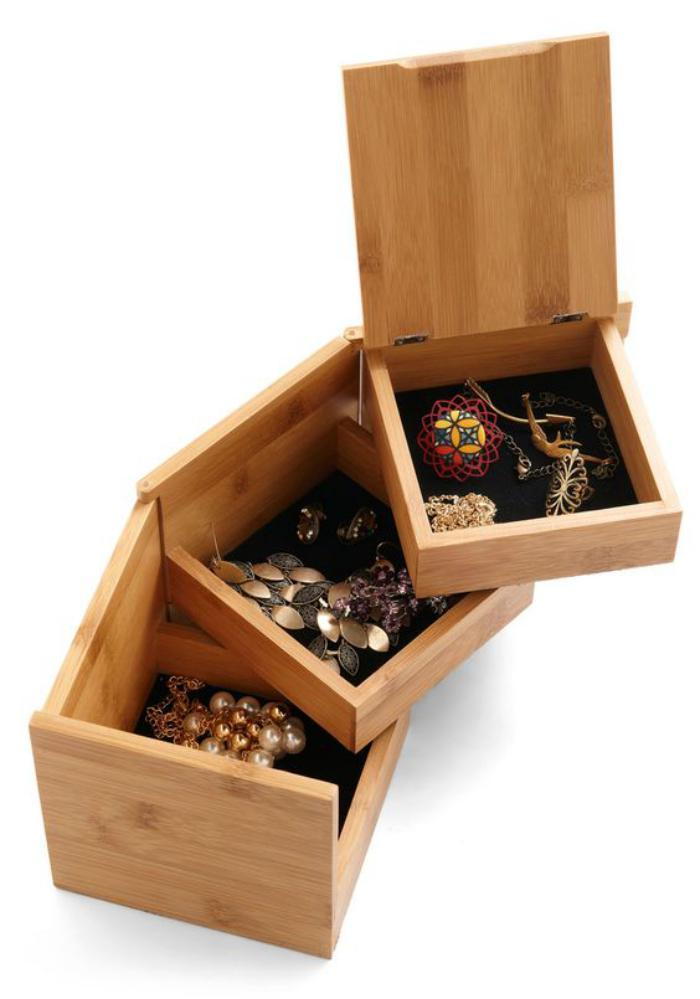 ursprungliga modellen smyckeskrin-of-tre delar