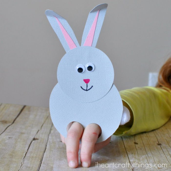 Make veľkonočný zajačik z papiera, skvelé nápady pre deti emulovať, jednoduché a zábavné