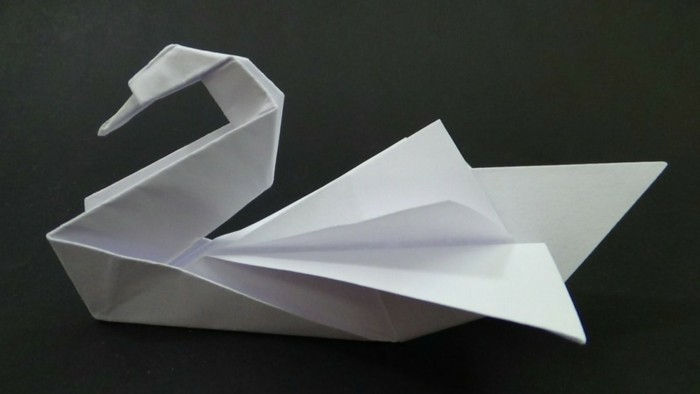 papierwikkel zwaan-model-zelf-maken
