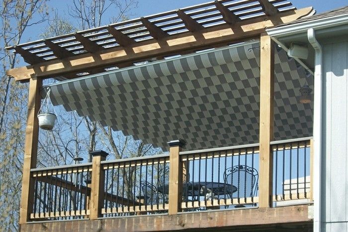 pérgola-madeira-com-toldos-sombreamento-para-telhado terraço