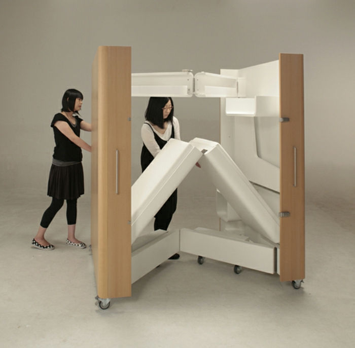ruimtebesparende meubels-roll model