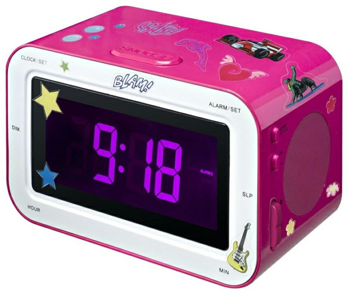 radiowecker-copii-copii-alarmă ceas-muzică-copil ceas cu alarmă fată cu