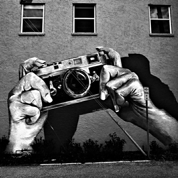 Retro Graffiti eller kamera orijinal bir fikir