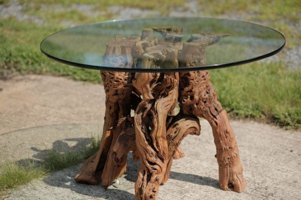 bom,-Creative-mesa rústica de Driftwood