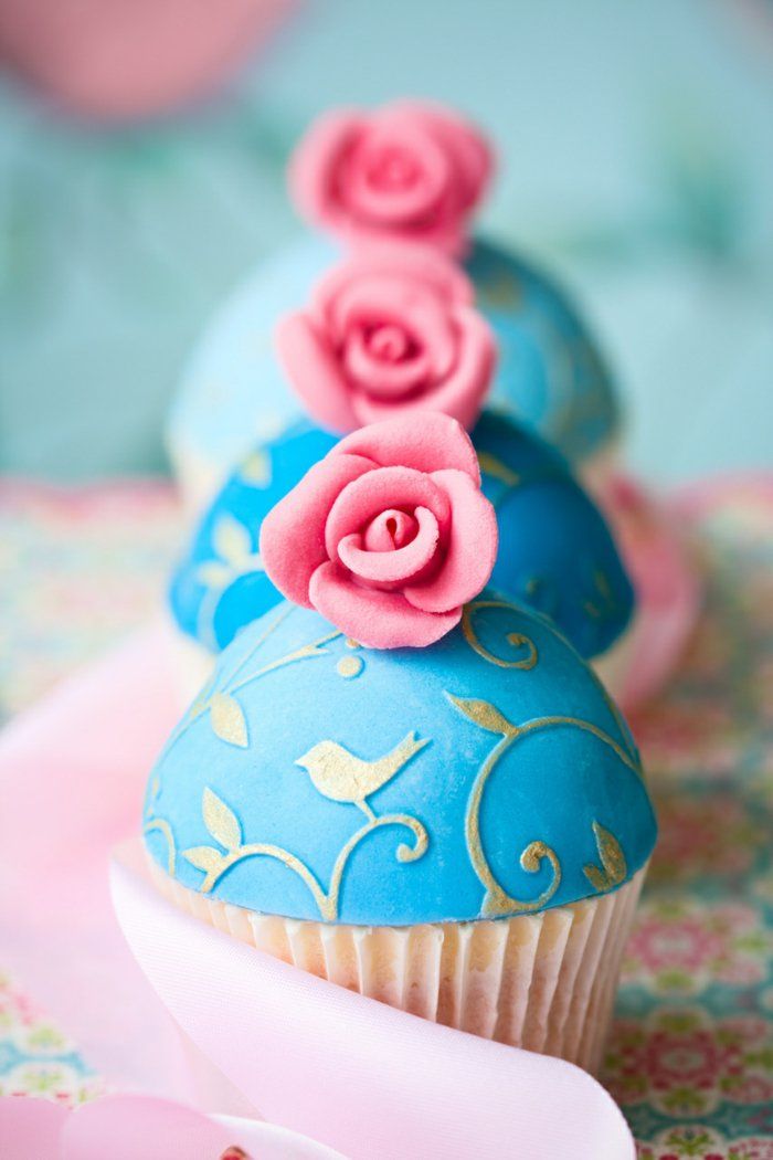 sladko blue-cupcakes z Pepelka modelov