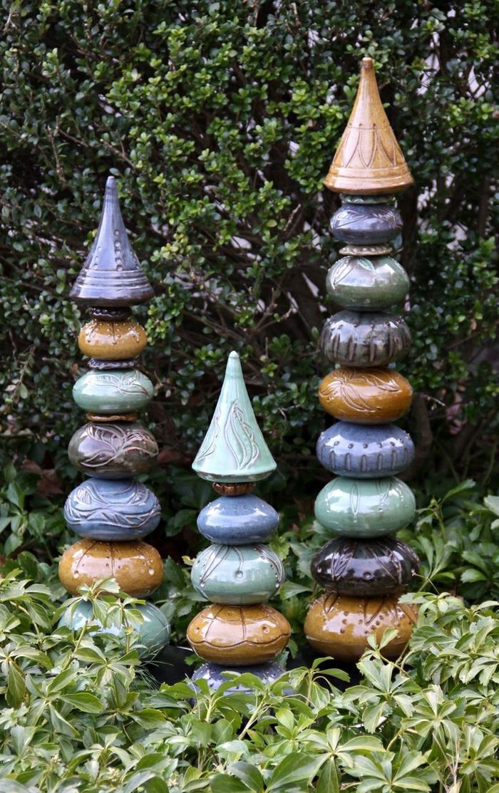 Krásna dekorácia nádvorí záhradná keramika