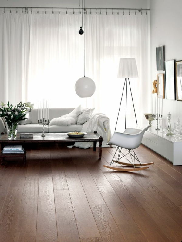 bellissimo appartamento-con-legno-grande-living idee-per-il-salotto