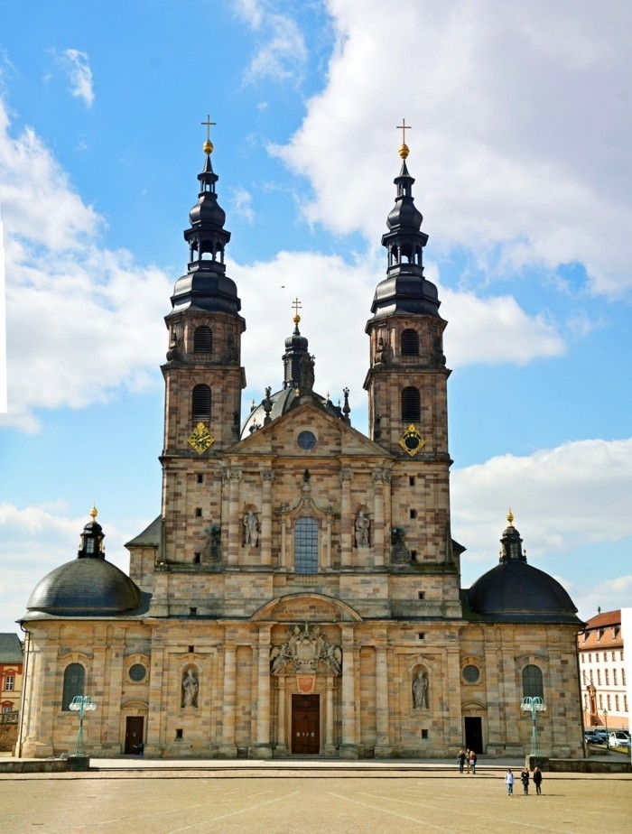 Fulda - castello e cattedrale - architettura originale