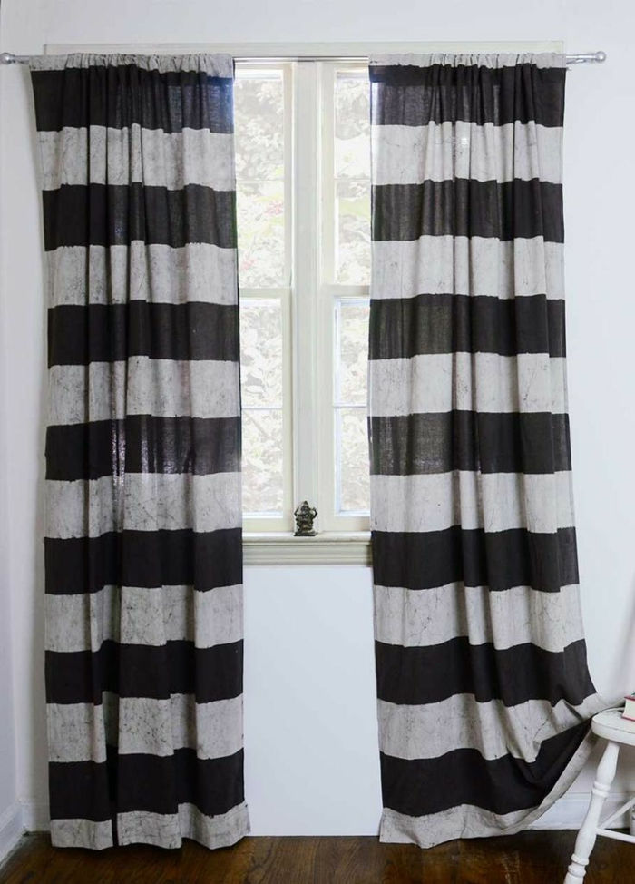vackra-gardiner-svart-vitt mönster remsor