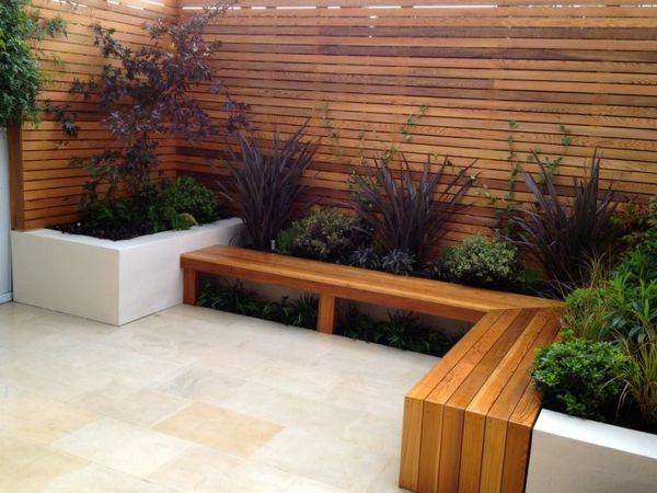 bench-garden-corner-seat-drewno piękne meble ogrodowe-piękny-garden-design-garden-idee-drewno