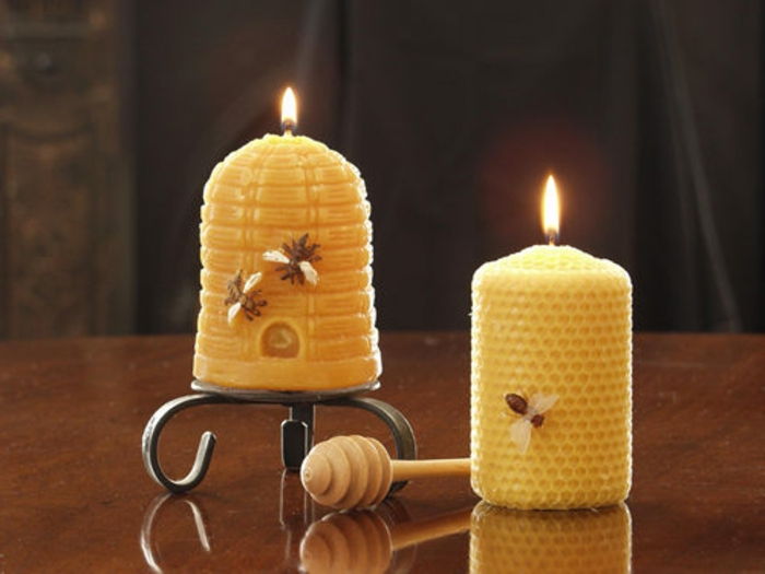 gražūs-žvakės originalias-rusvai dizaino