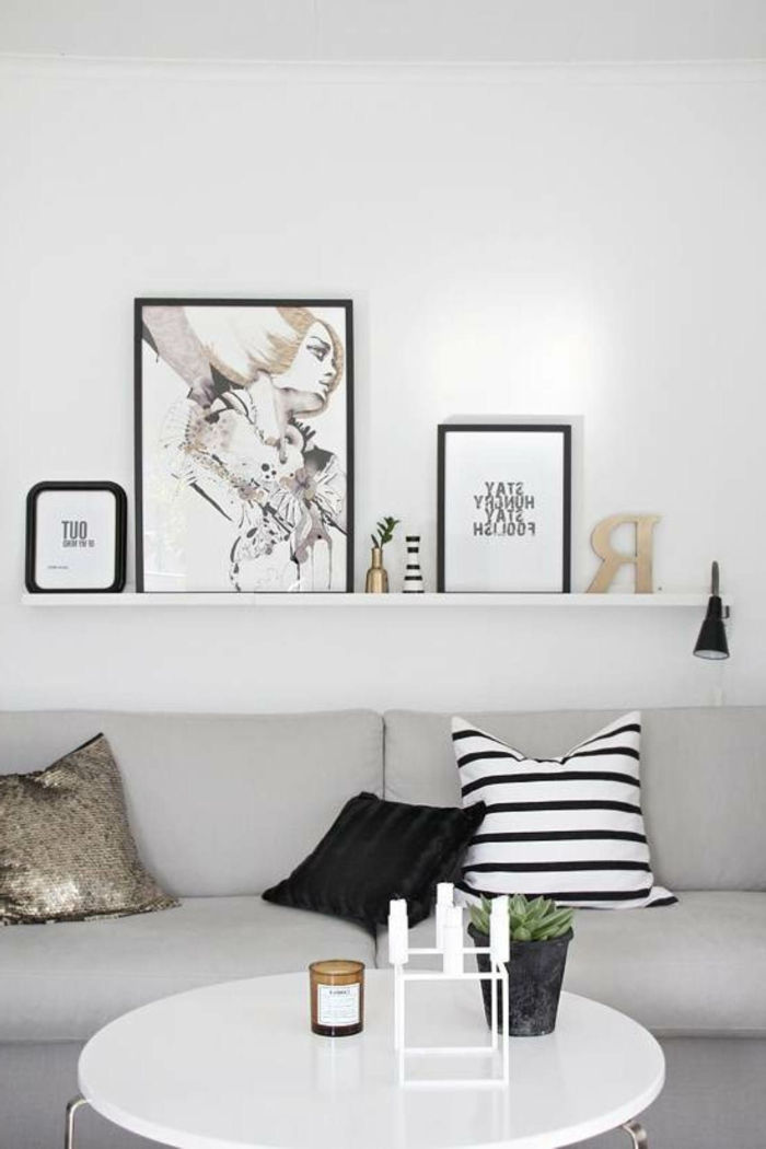 Beautiful-väggmålningar-Women Build-vit-interiör-grafik-svarta detaljer