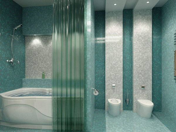 mooi muur-color-ideas-turquoise-color-for-badkamer- badkuip