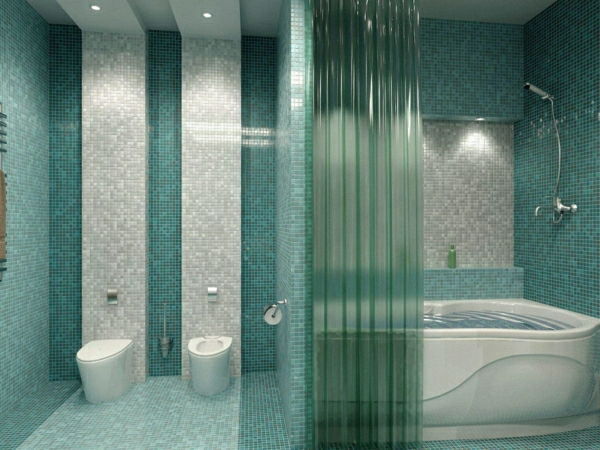 vakre vegg-farge-ideer-turkis-farge-for-bad-hvitt-badekar