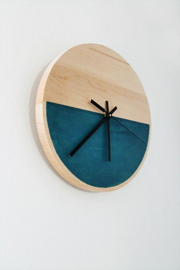 nice-Dekoelement zegar ścienny z-drewna