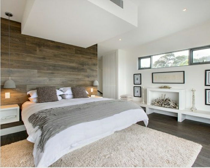 yatak odası-fikirler-duvar karosu-iç duvar fayans-odun iç-modern duvar tasarım duvar fayans