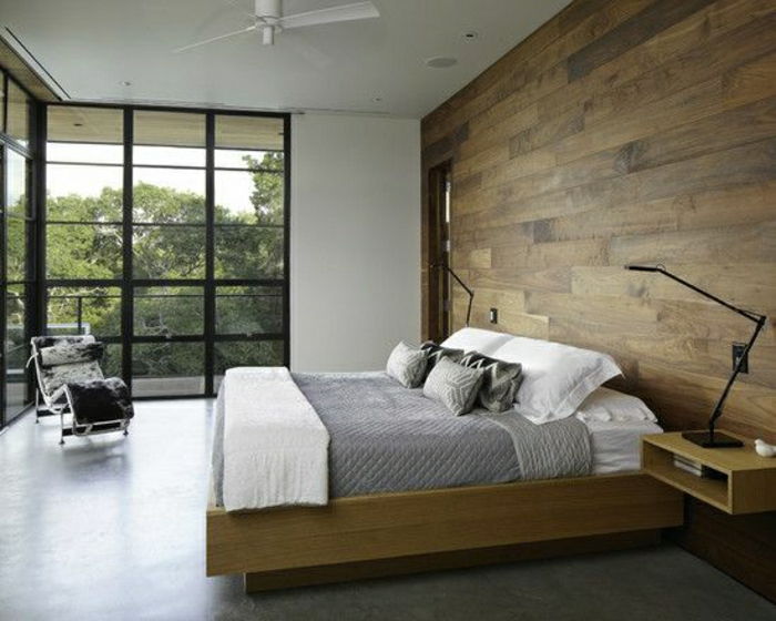 yatak odası duvar tasarım ahşap-güzel-duvarlar-yaşam-duvar tasarımı