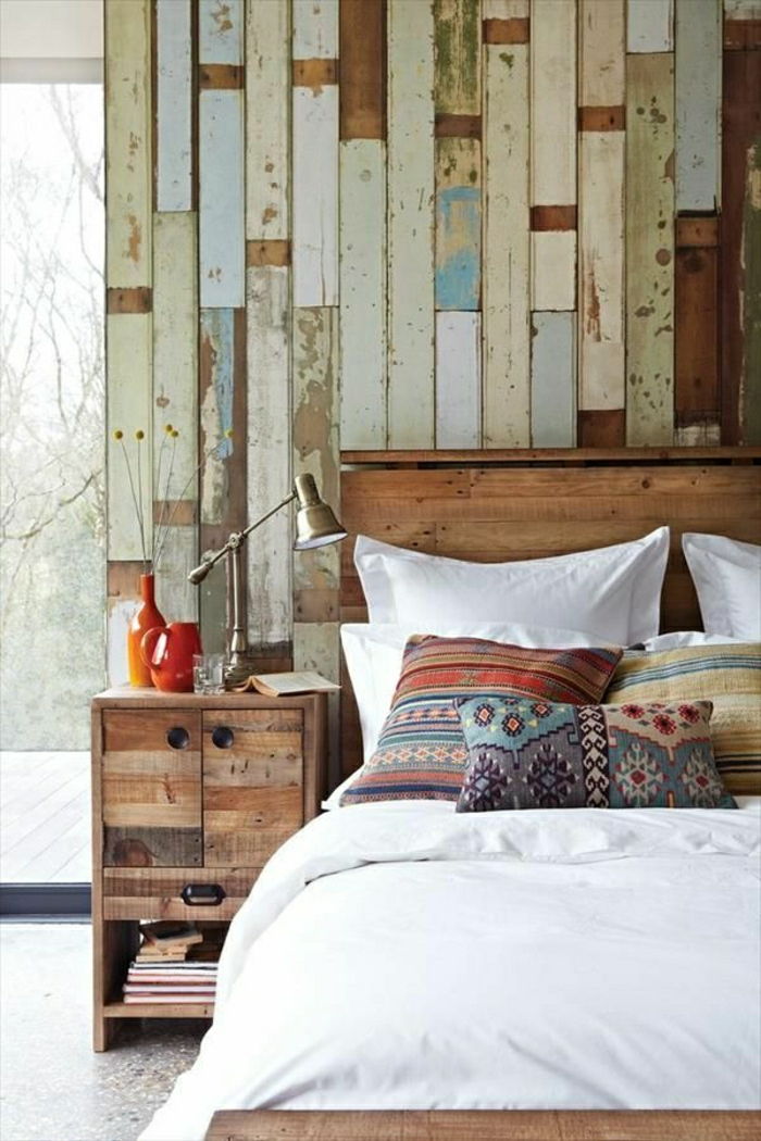 yatak odası-duvar karosu-iç duvar fayans-odun iç-modern duvar tasarım duvar fayans