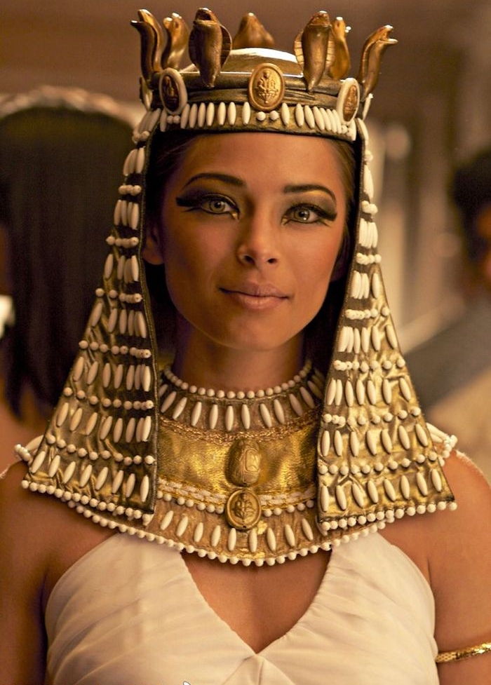 farao kostym idé att inspirera skådespelerska göra upp idé gyllene huvudbonad