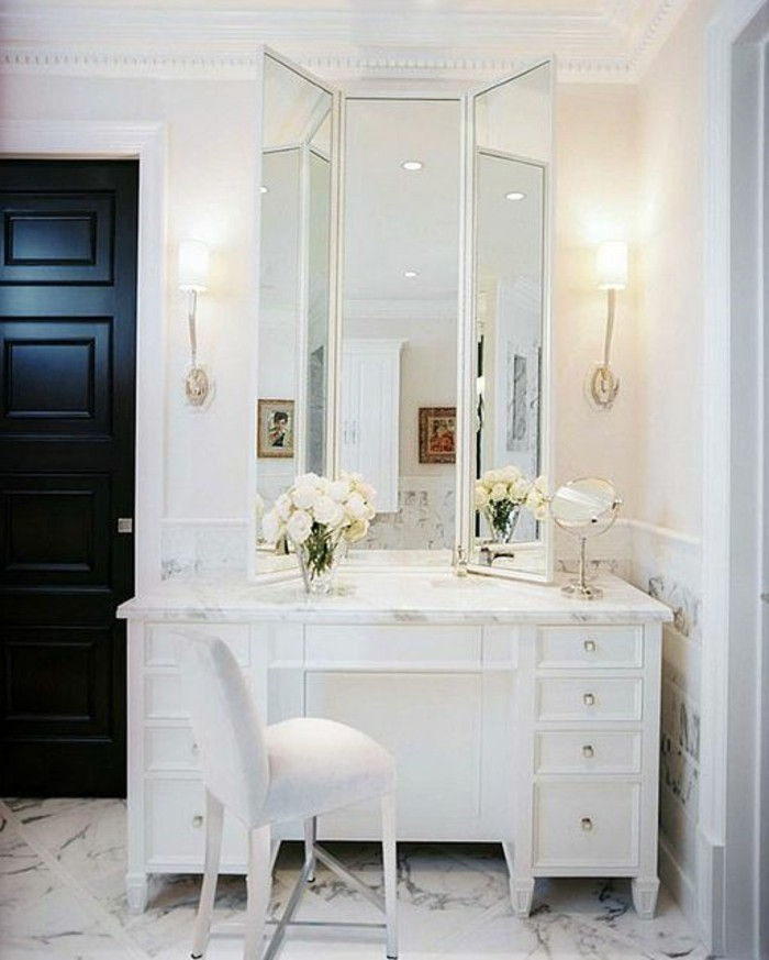 tualetinis staliukas-staliukas-su-veidrodis-protingas-rožės-Square-veidrodis