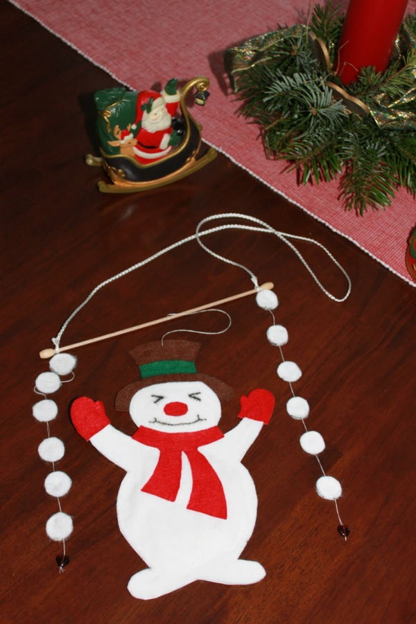 Snowman-Fensterdeko do Bożego Narodzenia