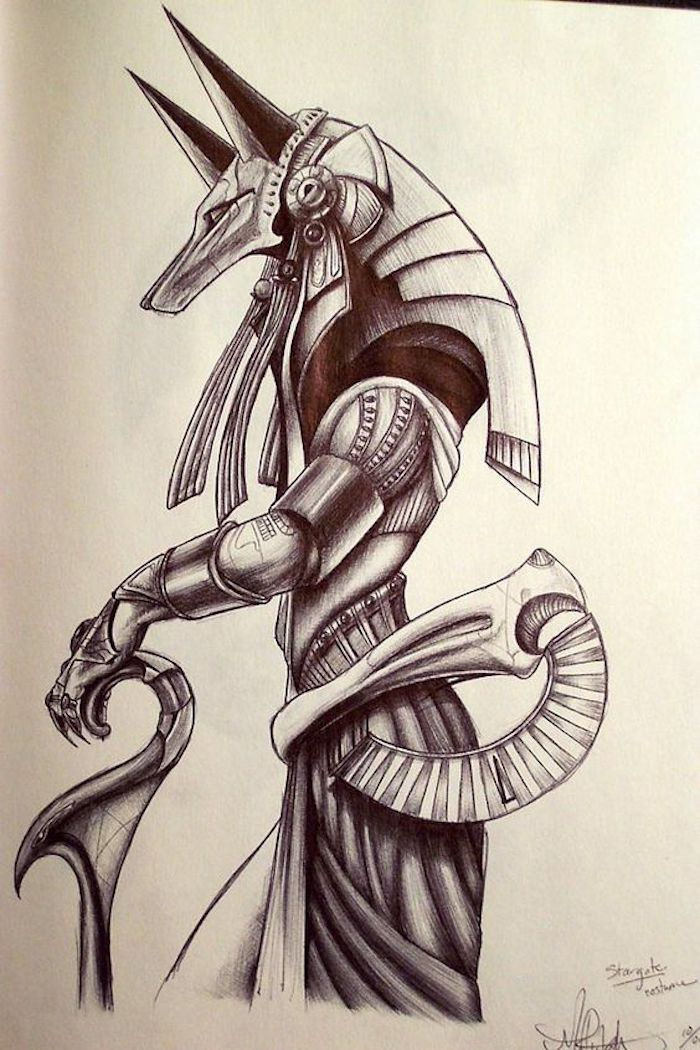 um desenho da deusa egípcia do nascimento, renascimento e magia Isis