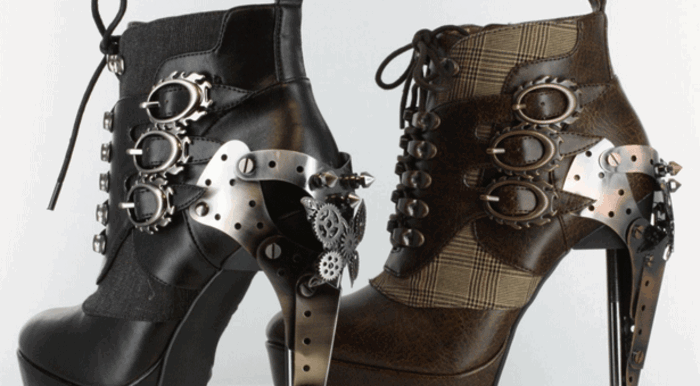 schoenen-met-hoge-hakken-en-steampunk elementen