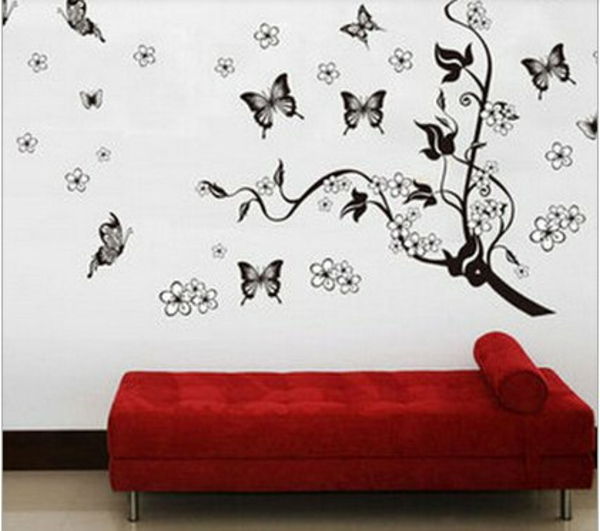 black-butterfly-moderný wanddeko-for-obývačky