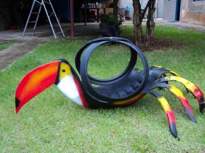 zelo zanimivo-deco-za-vrt-uporablja recikliranje pnevmatik